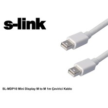 S-Link Sl-Mdp10 Mini Display M To M 1M Çevirici Kablo