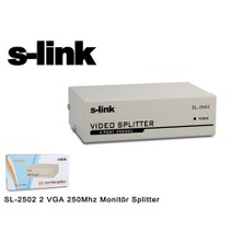 S-Link Sl-2502 S-Lınk 2 Port Vga Çoklayıcı Splitter