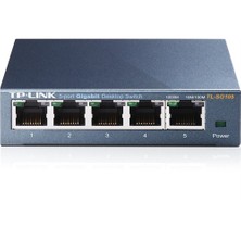 TP-LINK TL-SG105, 5-Port 10/100/1000Mbps Qos Destekli Tak ve Kullan % 65 Enerji Tasarruflu Gigabit Switch