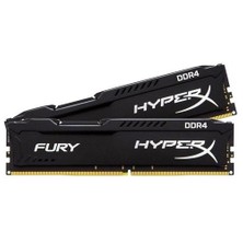 Kingston HyperX Fury Black 16GB(2x8GB) 2400MHz DDR4 Ram HX424C15FBK2/16