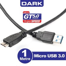 Dark USB 3.0 1metre Taşınabilir Micro B Harici Disk Kablosu (DK-CB-USB3MICROB)