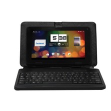 Everest KB-12 USB 9.7" Siyah Klavyeli Tablet Kılıfı + Addison ALS-PAD10 9,7" Stand