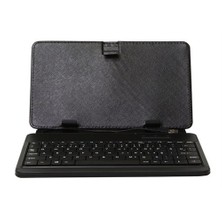 Everest KB-12 USB 9.7" Siyah Klavyeli Tablet Kılıfı + Addison ALS-PAD10 9,7" Stand