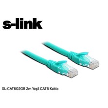 S-Link Sl-Cat602-Y S-Lınk 2M Yeşil Cat6 Kablo