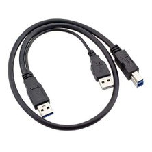 Ti-Mesh Usb 3.0 A M+Usb 2.0 A M / Usb 3.0 B M - 60Cm