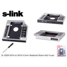 S-Link Sl-Ssd9 Sata To Sata 9.5Mm Notebook Ekstra Hdd Yuvası