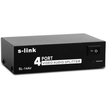 S-Link Sl-14Av 4Lü Av Splitter