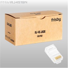 Frisby FNW-RJ4519N RJ-45 Altın Uçlu UTP Konnektör 100'lü Paket