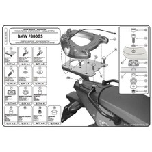 Gıvı E194 Bmw F 650 Gs - F 800 Gs (08-11) Arka Çanta Tasıyıcı
