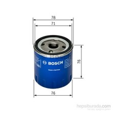 Bosch - Yağ Filtresi (Ford: C-Max 1.6) - Bsc 0 986 Tf0 071