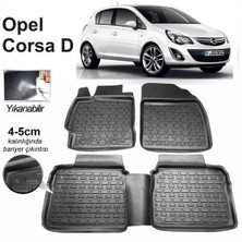 3D Kauçuk Paspas Opel Corsa D Kasa