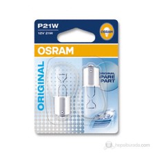 Osram P21W Oto Yardımcı Lamba ( sınyal, park, stop, tavan vb. ) 2li Paket