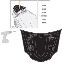 Gıvı Sr4111 Kawasakı J300 (14-15) Arka Çanta Tasıyıcı