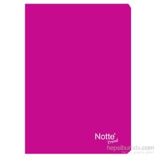 Notte 10356P Pembe Plastik Kapak A4 Çizgili 60 Yaprak