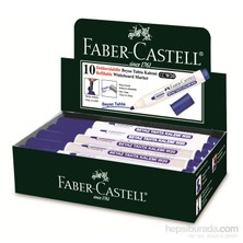 Faber-Castell Beyaz Tahta Kalemi W20 Mavi, 10'lu