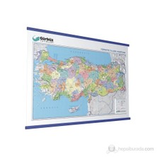 Kabartma Türkiye Siyasi 70x100 Haritası