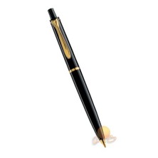 Pelikan 200 Serisi D200 Siyah 14 Ayar Altın Kaplama Metal Aksam Versatil Kalem