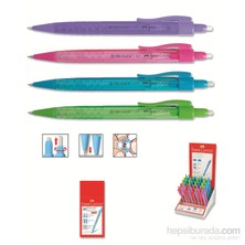 Faber-Castell Tri Click Mekanik Kurşun Kalem 0.5mm Mor Renkli Uzun Ömürlü Tasarım