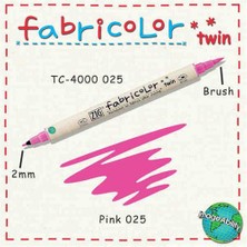 Zig Fabricolor Twin Brush Pen Çift Uçlu Kumaş Boyama Kalemi Pink