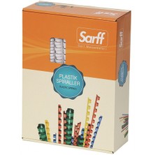 Sarff Bind Plastik Spiral 6mm Kırmızı