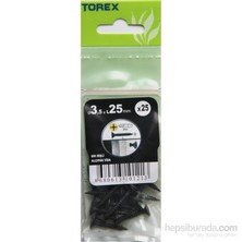 3.5X25 Alçıpan Sık Diş Siyah Fosfat 25 Adet