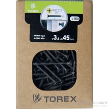 3.5X45 Alçıpan Mu Siyah Fosfat 100 Adet