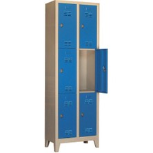 Jessan Ofis Altılı Soyunma Dolabı - 79x40x200 cm