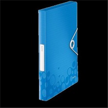 Leitz Active Wow Kalın Lastikli Dosya Metalik Mavi 46290036