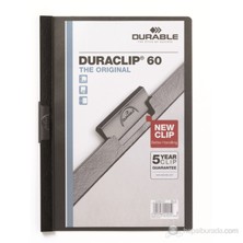 Durable Duraclip 60 Sayfa Kapasiteli Sıkıştırmalı Dosya (2209) Siyah