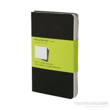 Moleskine Cahier 3Lü Defter Siyah Düz Cep Boy 64Syf Qp313