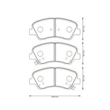 Bosch 0986Tb3160  Balata Fren On-(Hyundaı: Accent-Blue 2012>2014/Kia: Rıo 2009>2013 )