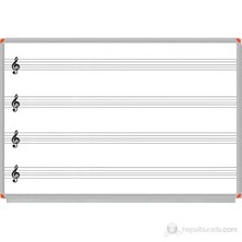 Panda 120x200 Müzik Çizgili ve Güzel Yazı Çizgili (Dijital Baskılı) Yazı Tahtası