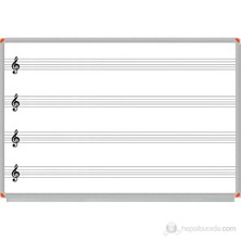 Panda 120x240 Müzik Çizgili ve Güzel Yazı Çizgili (Dijital Baskılı) Yazı Tahtası