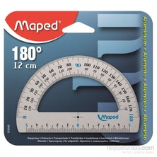 Maped 129200 12 cm Alüminyum Açı Ölçer 180°