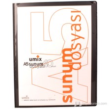 UMIX STANDART SUNUM DOSYASI A5 40'LI SİY