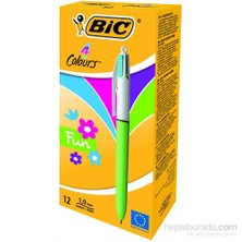 Bic 4 Colors Fashion Tükenmez Kalem 12'li Kutu