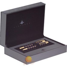Steelpen Blue Lake İşlemeli Gold Dolma+Tükenmez Takım 800-43DT