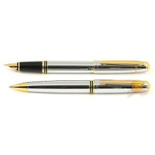 Steelpen Planet Force Krom Gold Dolma+Tükenmez Takım 0028