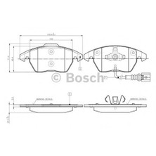 Bosch 0986Tb2457 Ön Balata Fişli Caddy Iıı 04=> Golf Iv V Vı 97=> Jetta Passat 05=> Polo 09=> Octavıa 04=>