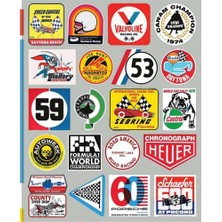 Sticker Master Old Sticker Set Oto Motor Pc Etiket