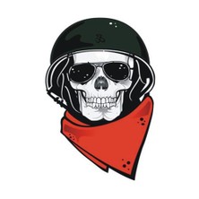 Sticker Master Motorcu Kurukafa Sticker Oto Motor Pc Etiket