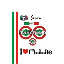 Sticker Master Sym Fiddle Set-2 Oto Motor Pc Etiket