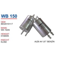 Wunder Audı A4 1.8 T Benzin Filtresi Oem No:8E0201511f