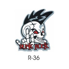 Sticker Master Punk Finger Sticker Oto Motor Pc Etiket