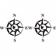 Sticker Master Pusula Sticker Oto Motor Pc Etiket