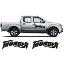 Sticker Master Nissan Navara Thunder (Şimşek) Sticker Oto Motor Pc Etiket
