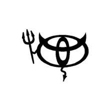 Sticker Master Toyota Şeytan Sticker Oto Motor Pc Etiket