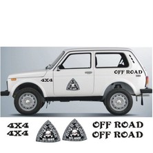 Sticker Master Lada Niva Sticker Set-4 Oto Motor Pc Etiket