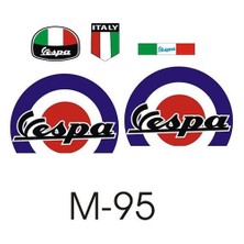 Sticker Master Vespa Set Oto Motor Pc Etiket