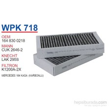 Wunder MERCEDES 164 KASA KARBONLU Polen Filtresi OEM NO:1648300218